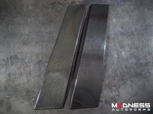 Alfa Romeo Giulia Exterior Door Pillars - Carbon Fiber - Feroce Carbon